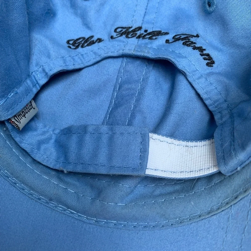Glen Hill Farm Horse Racing Breeding Hat Baby Blue